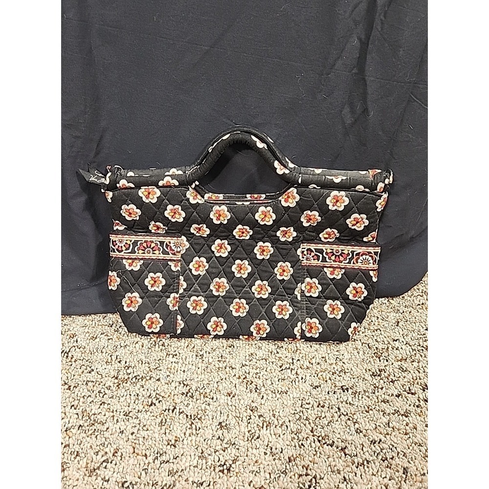 Vera Bradley Gabby Satchel Double Handle QuiltedWomen's Floral Pockets Lined Zip